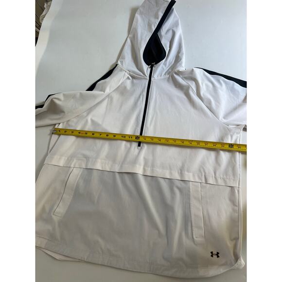Under Armour Storm Loose Pullover Anorak Jacket Womens Size XL White Half Zip - Picture 5 of 16